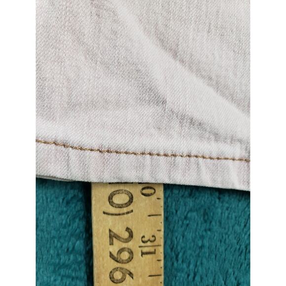 Levis 515 Jeans Size 4 Womens Beige Stretch Denim Pant Ladies Mid Rise Bootcut - Picture 8 of 14